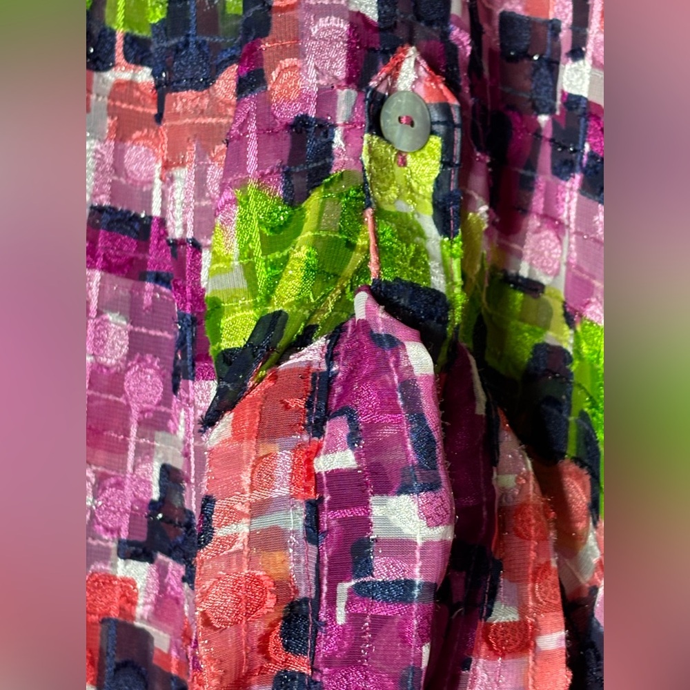 Ruby Rd. Colorful Patterned Button Up - Picture 4 of 4